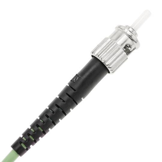 Cable de fibra òptica OM5 multimode simplex 50µm/125µm ST/PC a ST/PC 100Gb de 2 m