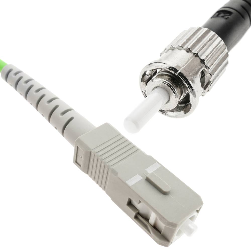 Cable de fibra óptica OM5 multimodo simplex 50µm 125µm ST PC a SC PC