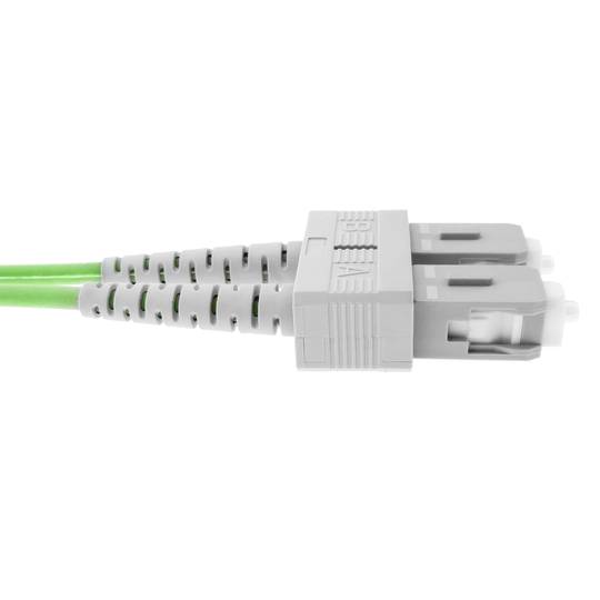 Glasvezelkabel OM5 multimode duplex 50 µm / 125 µm SC / PC naar SC / PC 100 Gb 50 cm