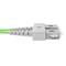 Glasvezelkabel OM5 multimode duplex 50 µm / 125 µm SC / PC naar SC / PC 100 Gb 50 cm