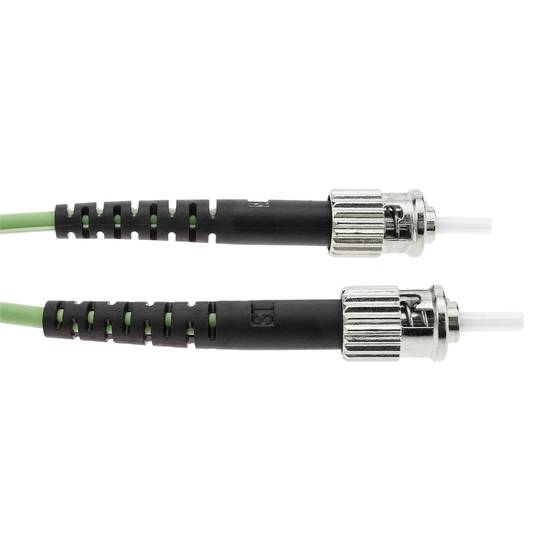 Cabo de fibra óptica OM5 multimodo duplex 50µm/125µm ST/PC para ST/PC 100Gb de 2 m