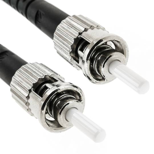 Glasvezelkabel OM5 multimode duplex 50µm / 125µm ST / PC naar ST / PC 100 Gb 10 m
