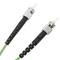 Glasvezelkabel OM5 multimode duplex 50µm / 125µm ST / PC naar ST / PC 100 Gb 10 m