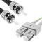 Fibre Optic LWL Kabel OM5 Multimode Duplex 50µm/125µm ST/PC zu SC/PC 100Gb 3 m