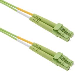 Cable de fibra òptica OM5 multimode duplex 50µm/125µm LC/PC a LC/PC 100Gb de 50 cm