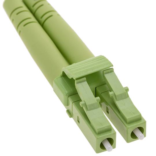 Cable de fibra óptica OM5 multimodo duplex 50µm/125µm LC/PC a LC/PC 100Gb de 1 m