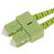 Fibre Optic LWL Kabel OM5 Multimode Duplex 50µm/125µm LC/UPC zu SC/UPC 100Gb 1 m