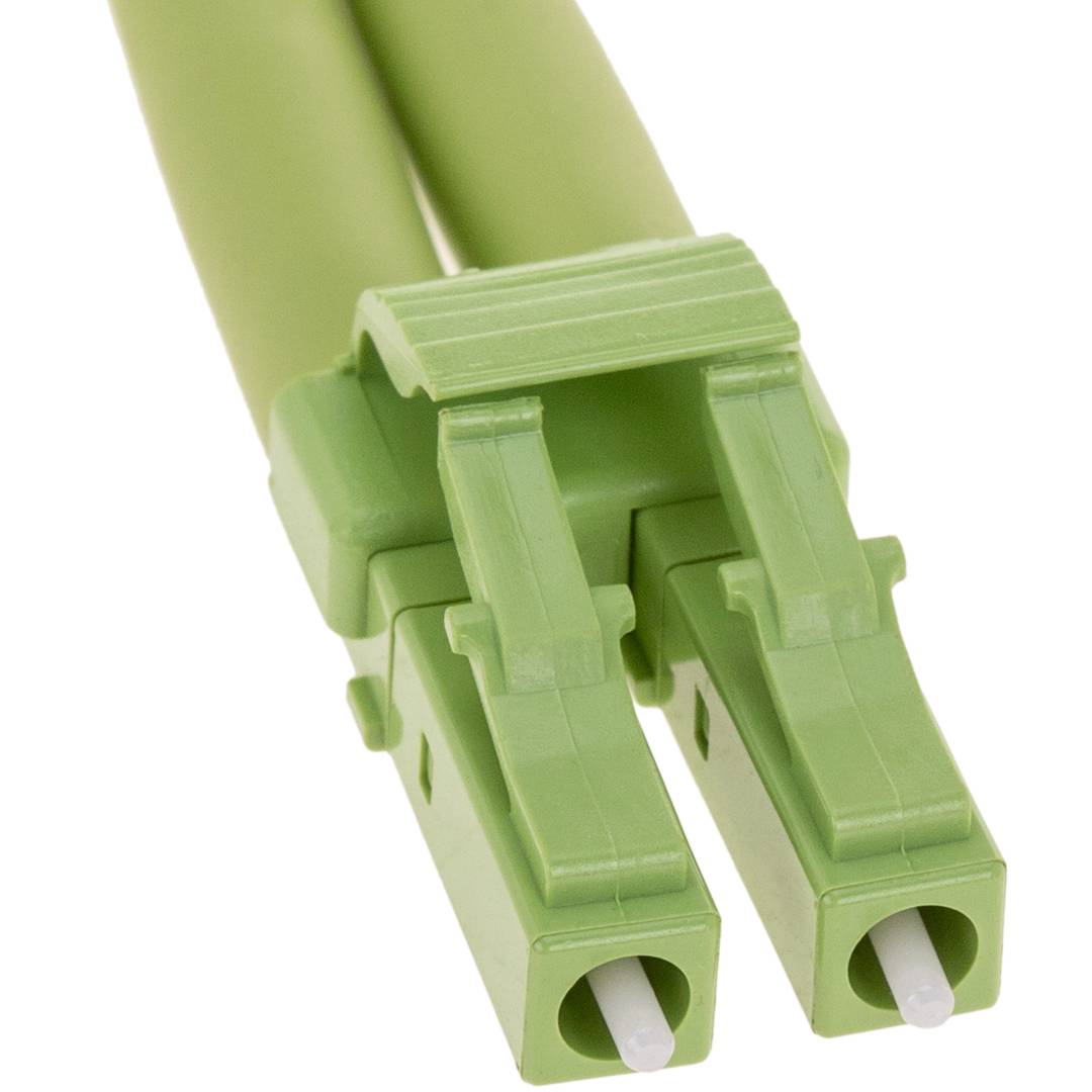 Cable de fibra òptica OM5 multimode duplex 50µm/125µm LC/PC a SC/PC 100Gb de 2 m