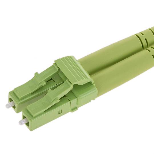 Cable de fibra òptica OM5 multimode duplex 50µm/125µm LC/PC a SC/PC 100Gb de 2 m