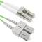 Glasvezelkabel OM5 multimode duplex 50 µm / 125 µm LC / PC naar SC / PC 100 Gb 25 m