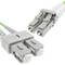 Glasvezelkabel OM5 multimode duplex 50 µm / 125 µm LC / PC naar SC / PC 100 Gb 25 m