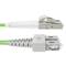 Glasvezelkabel OM5 multimode duplex 50 µm / 125 µm LC / PC naar SC / PC 100 Gb 25 m