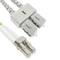 Glasvezelkabel OM5 multimode duplex 50 µm / 125 µm LC / PC naar SC / PC 100 Gb 25 m