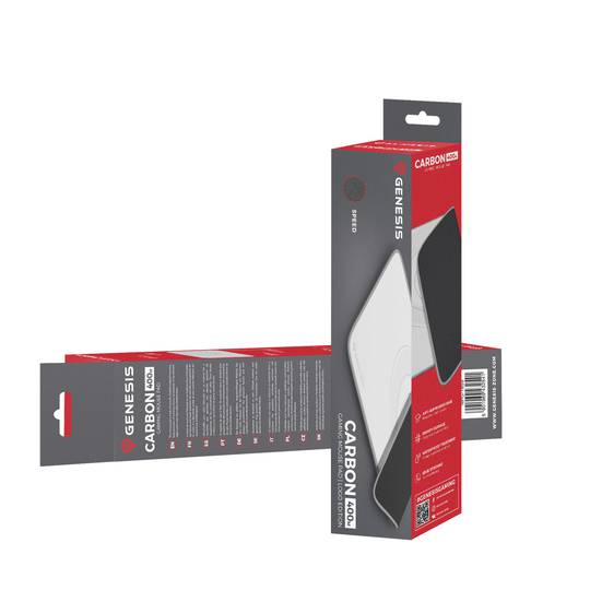 Tapete de carbono Genesis 400 logo 350x250mm