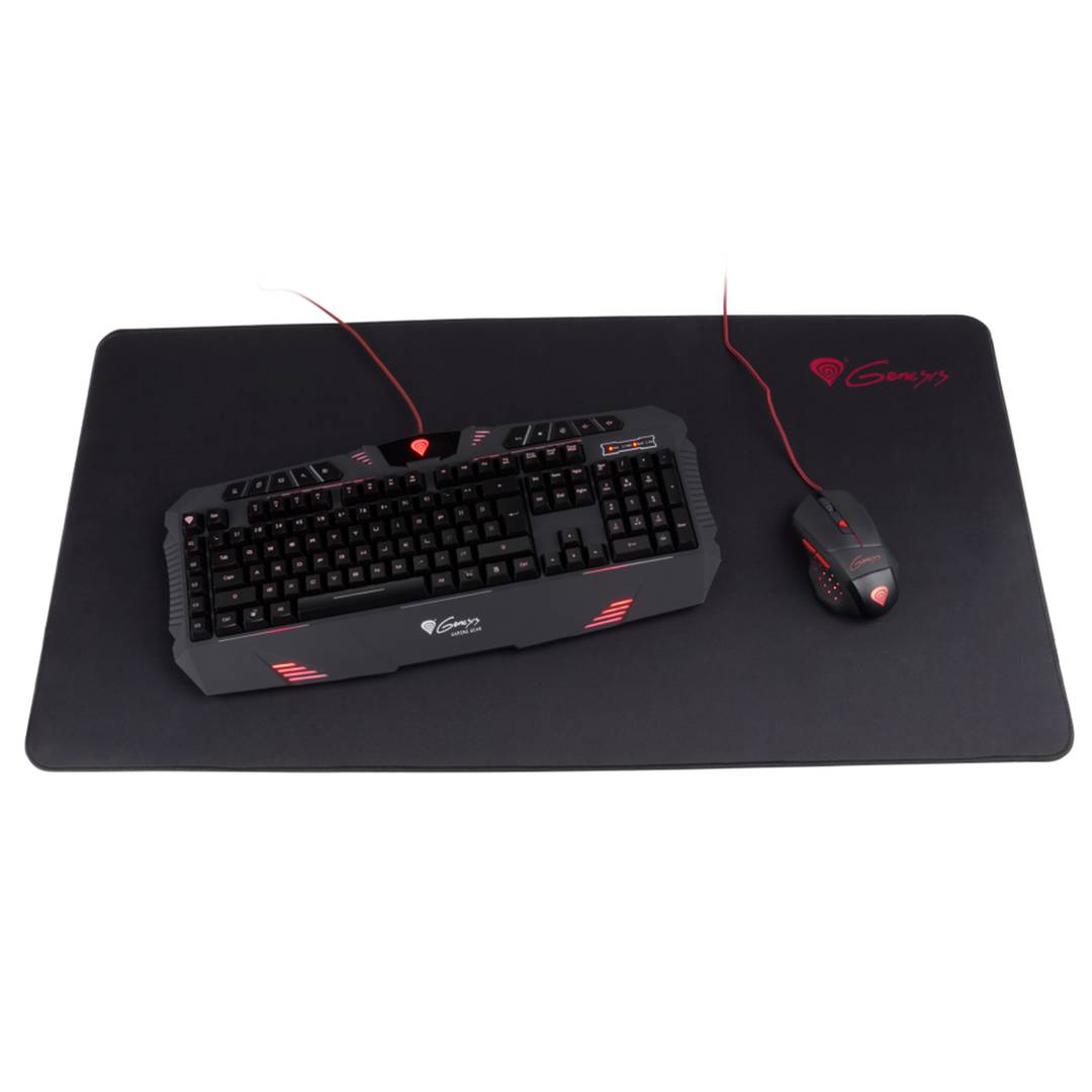 Tappetino per mouse da gioco Genesis Carbon 700 XL 450x400 mm - Cablematic