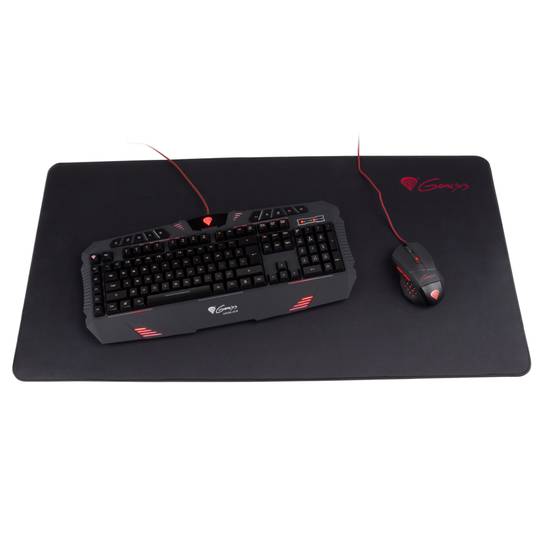Tapis de souris de jeu Genesis Carbon 500 MAXI 900 x 450 mm avec logo