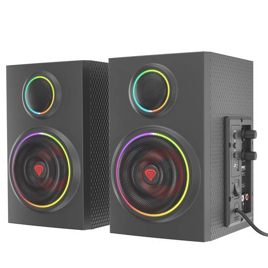 Altavoces Genesis Helium 300BT 2.0 Bluetooth con luz RGB