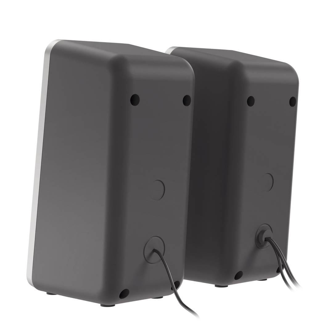 Alto-falantes Genesis Helium 100BT 2.0 Bluetooth 10W com iluminação RGB.