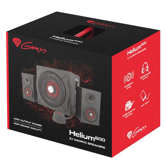 Genesis Helium 600 2.1 Alto-falantes para jogos com 60 W