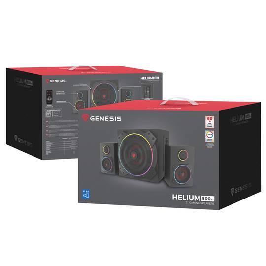 60W Genesis Helium 800BT 2.1 Gaming Speakers
