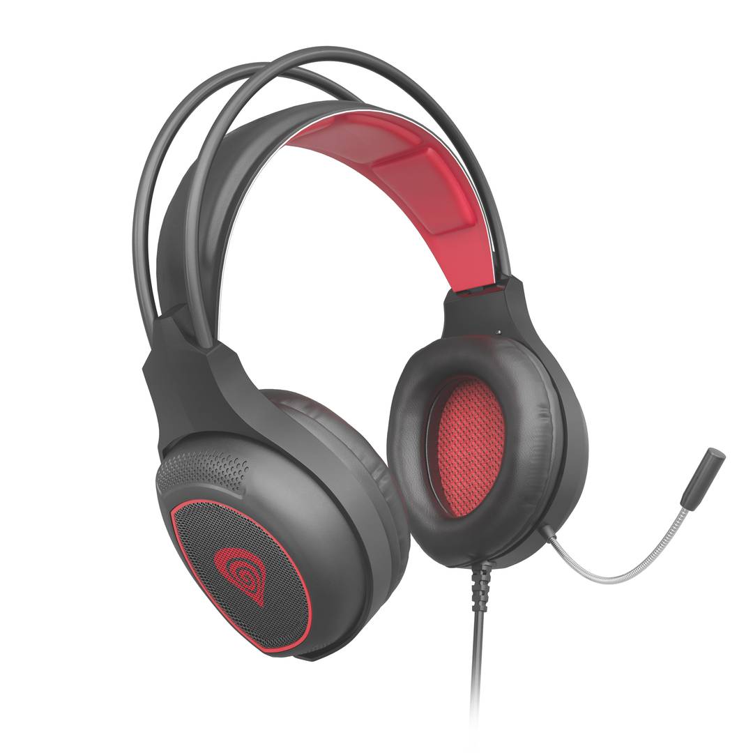 Casque de jeu Genesis Radon 300 avec son virtuel 7.1 USB en noir et rouge NSG-1578