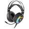 Fones de ouvido para jogos Genesis Neon 600 pretos com RGB NSG-1656
