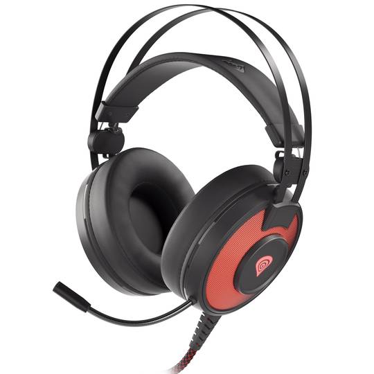 Fones de ouvido para jogos Genesis Neon 600 pretos com RGB NSG-1656
