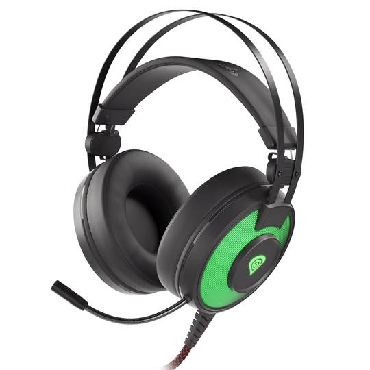 Fones de ouvido para jogos Genesis Neon 600 pretos com RGB NSG-1656