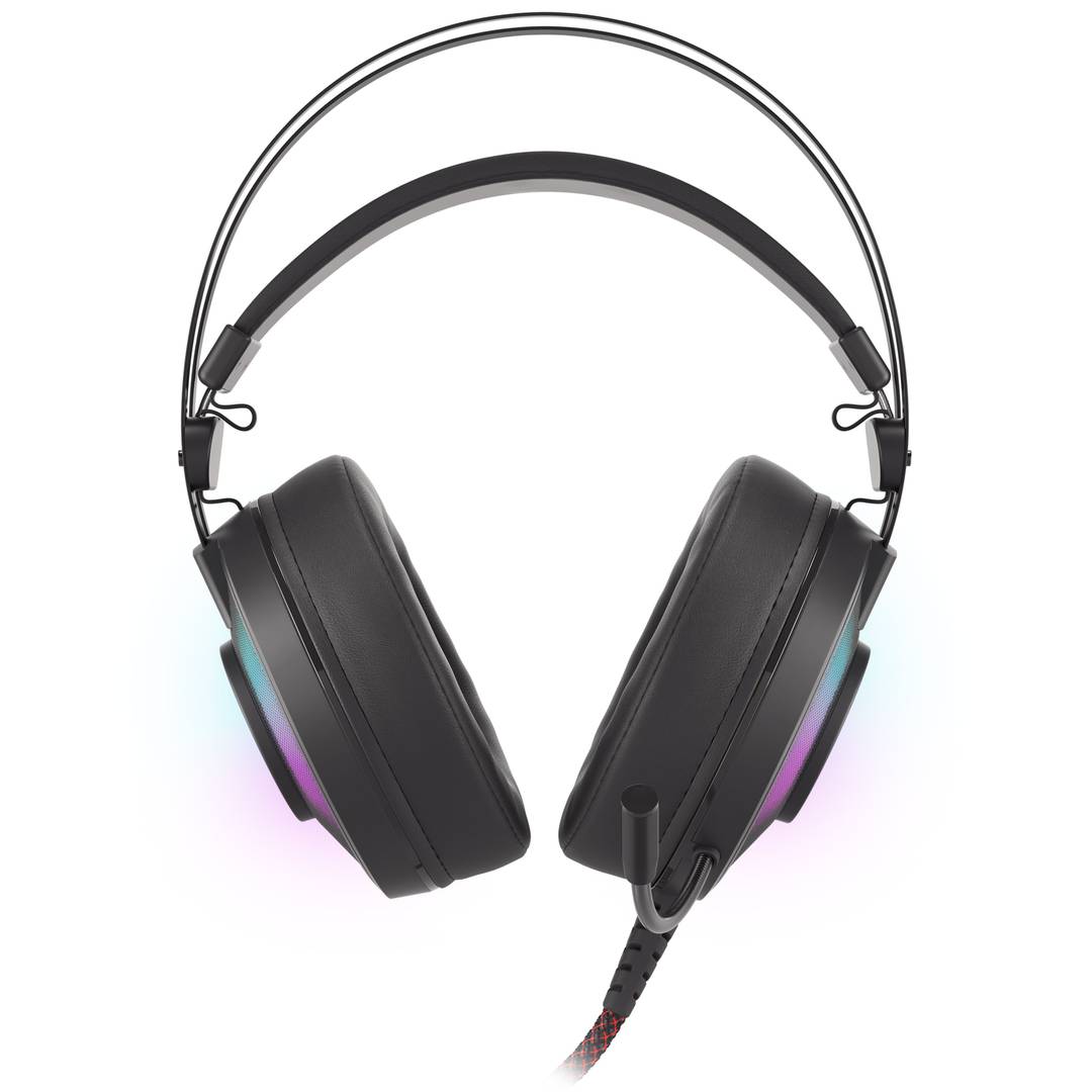 Fones de ouvido para jogos Genesis Neon 600 pretos com RGB NSG-1656