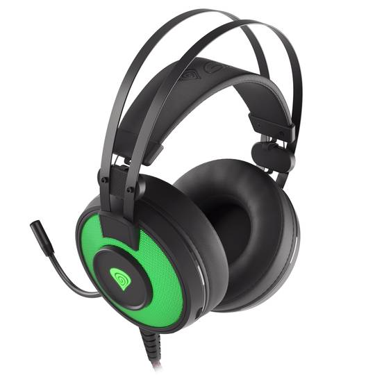 Fones de ouvido para jogos Genesis Neon 600 pretos com RGB NSG-1656