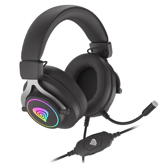 Auriculars Gaming Genesis Neon 750 amb micròfon negre RGB NSG-1792