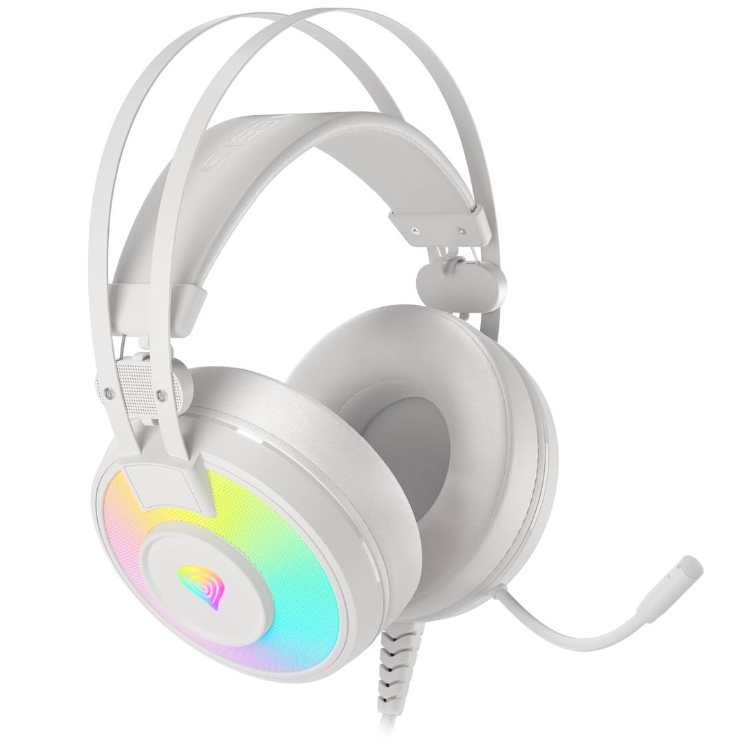 Genesis Neon 600 RGB Casque de jeu Blanc NSG-1869
