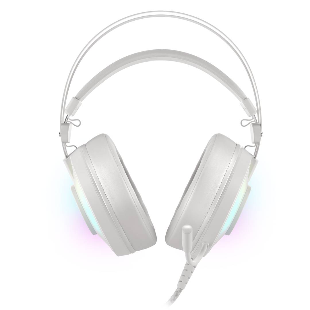 Genesis Neon 600 RGB Casque de jeu Blanc NSG-1869