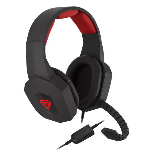 Fones de ouvido para jogos Genesis Argon 400 preto e vermelho NSG-0687
