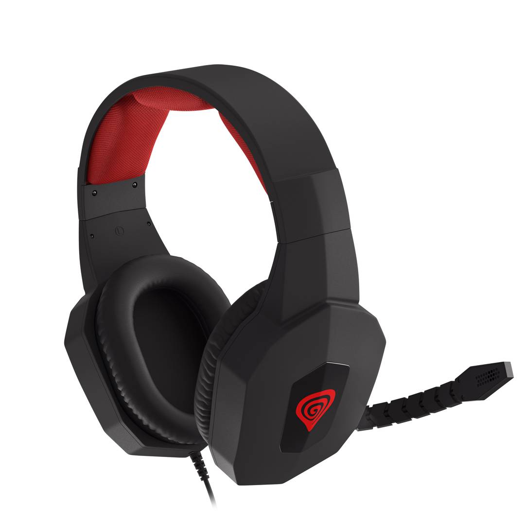 Fones de ouvido para jogos Genesis Argon 400 preto e vermelho NSG-0687
