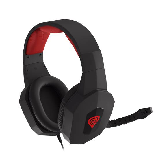 Fones de ouvido para jogos Genesis Argon 400 preto e vermelho NSG-0687