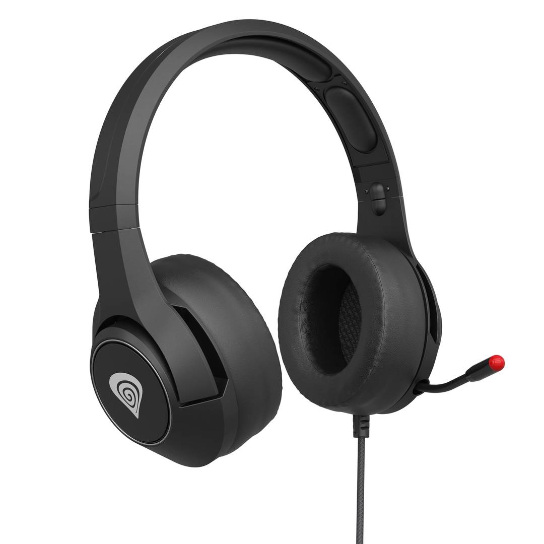 Słuchawki gamingowe Genesis Argon 600 z czarnym, wysuwanym mikrofonem NSG-1658