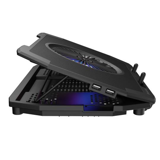 Base refrigeradora Oxid 850 RGB de Genesis de 15.6 a 17.3 pulgadas y con 5 ventiladores USB NHG-1858