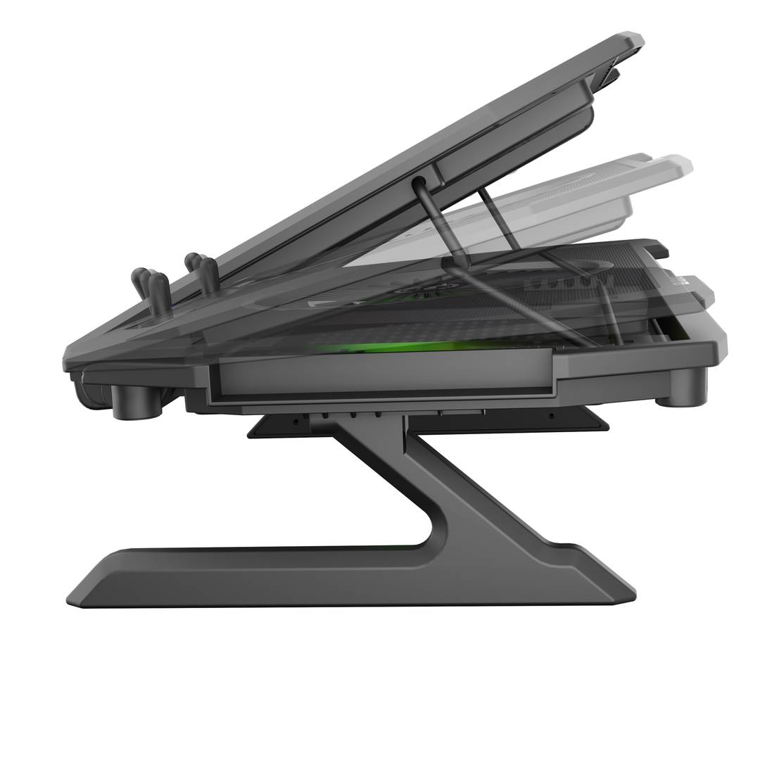 Base refrigeradora Oxid 850 RGB de Genesis de 15.6 a 17.3 pulgadas y con 5 ventiladores USB NHG-1858