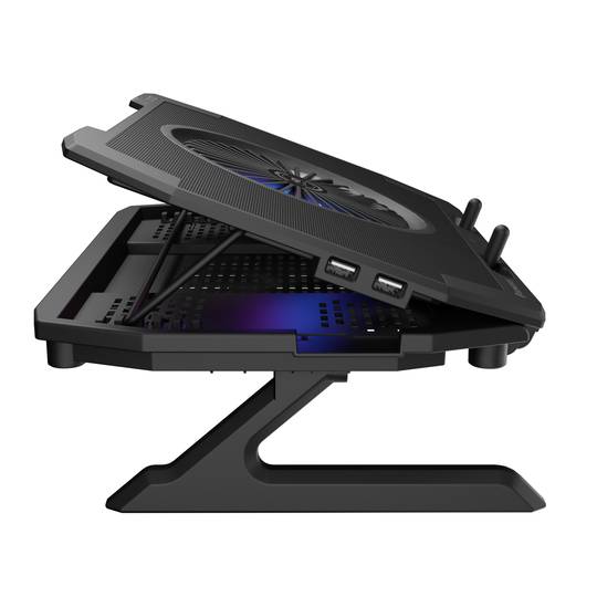 Base refrigeradora Oxid 850 RGB de Genesis de 15.6 a 17.3 pulgadas y con 5 ventiladores USB NHG-1858