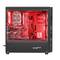 Genesis IRID 300 ATX Gaming Case met 1 USB 3.0, 2 USB 2.0 zonder bron en met rood gehard glas NPC-1131