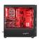 Genesis IRID 300 ATX Gaming Case met 1 USB 3.0, 2 USB 2.0 zonder bron en met rood gehard glas NPC-1131
