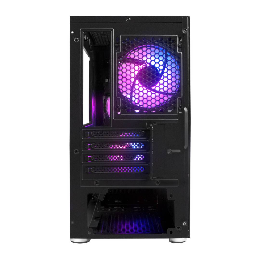 Gaming-Gehäuse IRID 353 MATX Genesis ARGB 1 USB 3.0- und 2 USB 2.0-Anschlüsse ohne Netzteil mit gehärtetem Glas NPC-1520