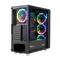 Custodia da gioco Genesis RGB Irid 400 ATX con 2 porte USB 3.0 e 2 porte USB 2.0 con vetro temperato NPC-1429