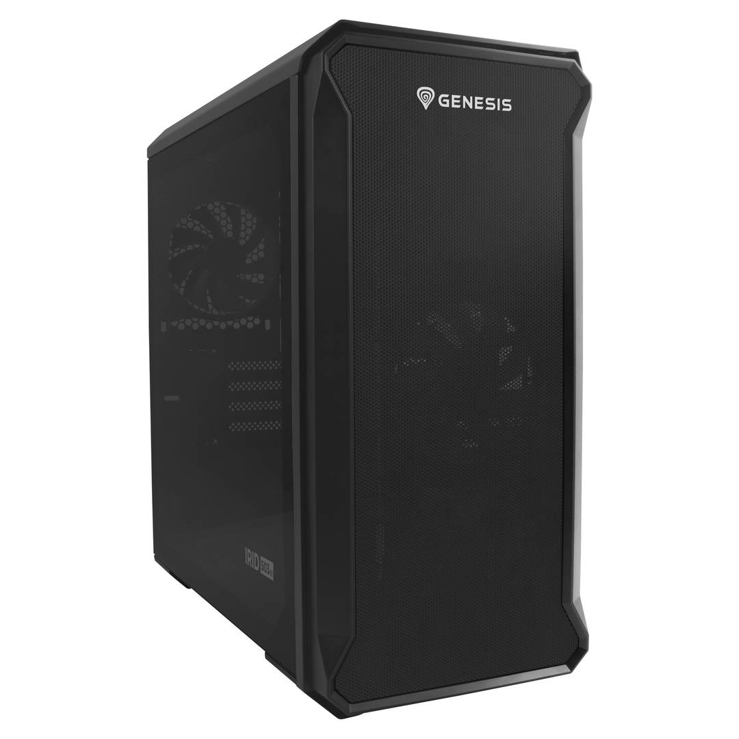 Gamingowa obudowa Genesis IRID 503 MATX z 1 portem USB 3.0 i 2 portami USB 2.0 z hartowanym szkłem NPC-1558
