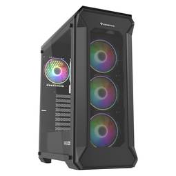 Caja Gaming de Genesis IRID 505 ARGB ATX con 2 puertos USB 3.0 y 2 puertos USB 2.0 con ventana de cristal templado NPC-1518