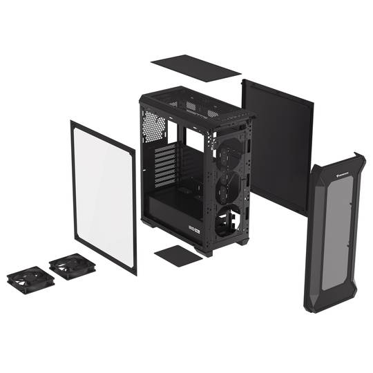 Boîtier de jeu Genesis IRID 505 ATX avec 2 ports USB 3.0 et 2 ports USB 2.0 avec verre trempé NPC-1517