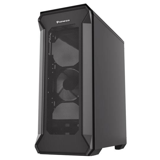 Boîtier de jeu Genesis IRID 505 ATX avec 2 ports USB 3.0 et 2 ports USB 2.0 avec verre trempé NPC-1517
