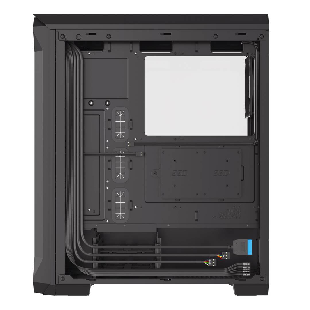 Boîtier de jeu Genesis IRID 505 ATX avec 2 ports USB 3.0 et 2 ports USB 2.0 avec verre trempé NPC-1517