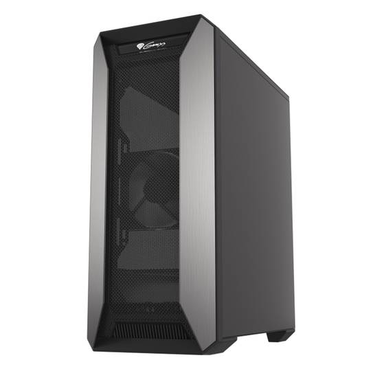 Caja Gaming IRID 515 ATX de Genesis con 1 USB 3.0 y 2 USB 2.0 sin fuente de alimentación y cristal templado NPC-1683